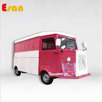 Esan ice cream hot dog donut with ice-making machine and donut machine vintage Citroen van food trailer food truck